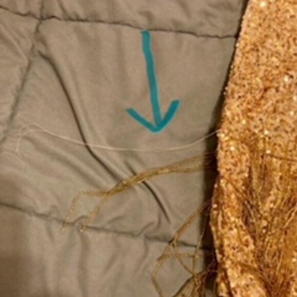 *Roberto Cavalli* Bead & Sequin Sexy Gold Swing Dress Sz. 8 NYE Party - Picture 14 of 17